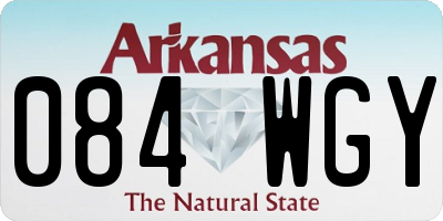 AR license plate 084WGY
