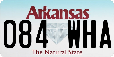 AR license plate 084WHA