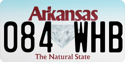 AR license plate 084WHB