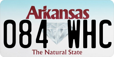 AR license plate 084WHC