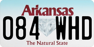AR license plate 084WHD