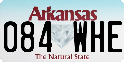 AR license plate 084WHE