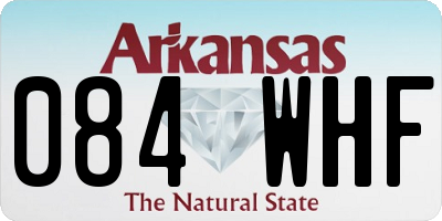 AR license plate 084WHF