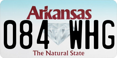 AR license plate 084WHG