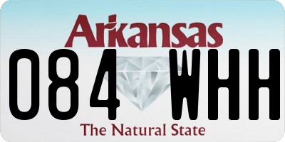 AR license plate 084WHH