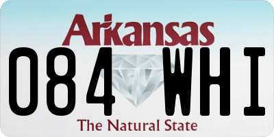 AR license plate 084WHI
