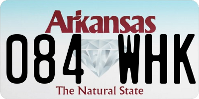 AR license plate 084WHK
