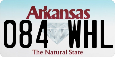 AR license plate 084WHL