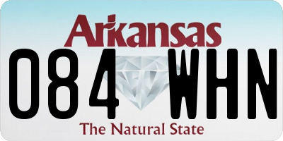 AR license plate 084WHN