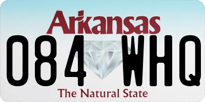 AR license plate 084WHQ