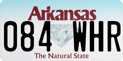 AR license plate 084WHR