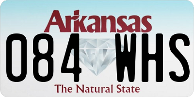AR license plate 084WHS