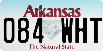 AR license plate 084WHT