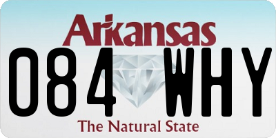 AR license plate 084WHY