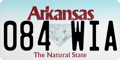 AR license plate 084WIA