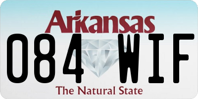 AR license plate 084WIF