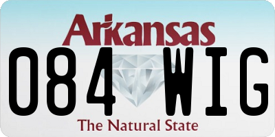AR license plate 084WIG