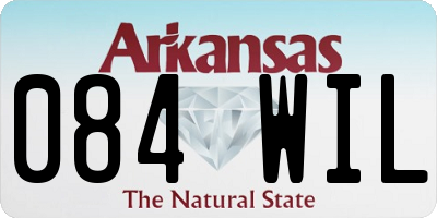 AR license plate 084WIL