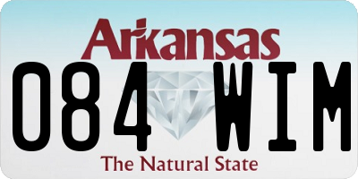 AR license plate 084WIM