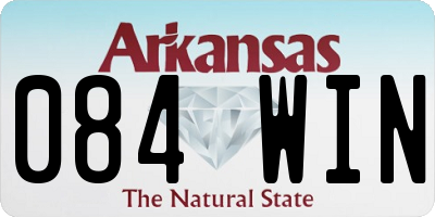 AR license plate 084WIN
