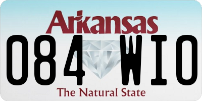AR license plate 084WIO