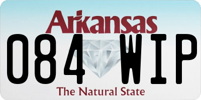 AR license plate 084WIP