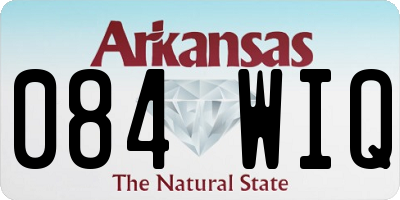 AR license plate 084WIQ