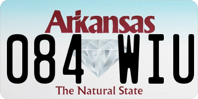 AR license plate 084WIU