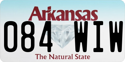 AR license plate 084WIW