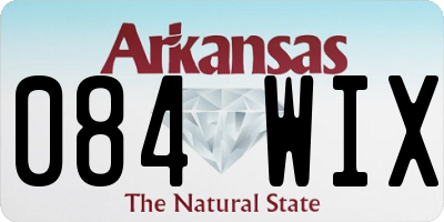AR license plate 084WIX