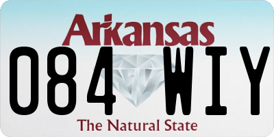 AR license plate 084WIY