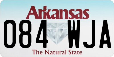 AR license plate 084WJA