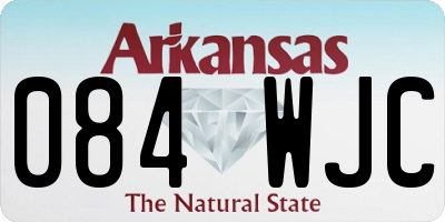 AR license plate 084WJC