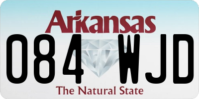 AR license plate 084WJD