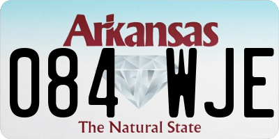 AR license plate 084WJE