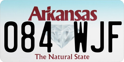 AR license plate 084WJF