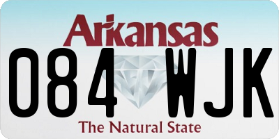 AR license plate 084WJK
