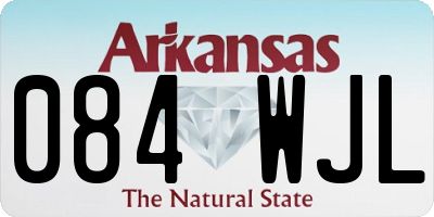 AR license plate 084WJL