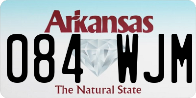 AR license plate 084WJM
