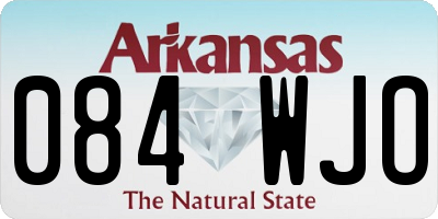 AR license plate 084WJO