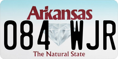 AR license plate 084WJR