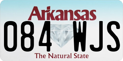 AR license plate 084WJS