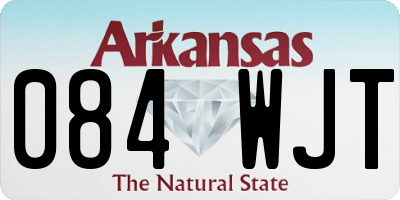 AR license plate 084WJT