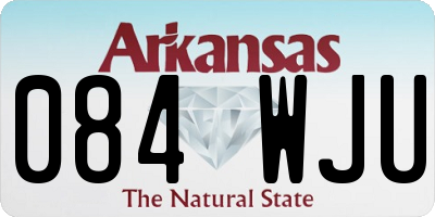 AR license plate 084WJU