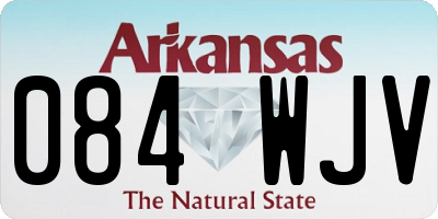 AR license plate 084WJV