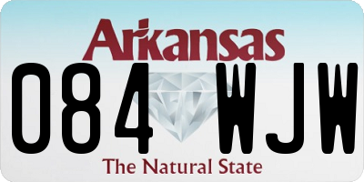 AR license plate 084WJW