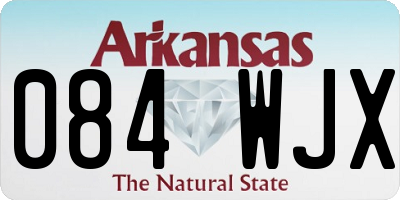 AR license plate 084WJX