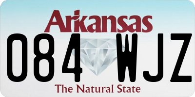 AR license plate 084WJZ