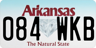 AR license plate 084WKB