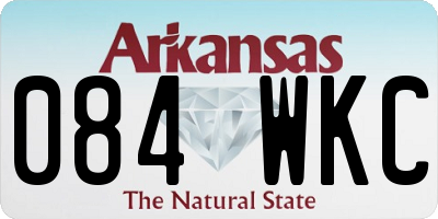 AR license plate 084WKC